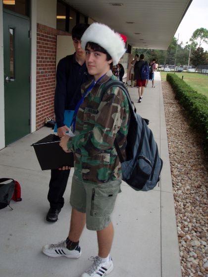 Santa James
James dressed up for Wild and Crazy day during Spirit Week
