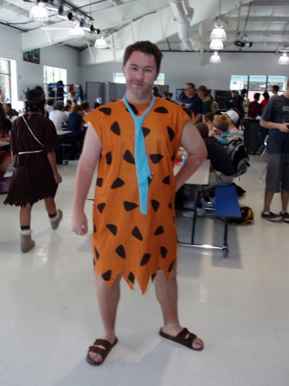 Jared Flintstone
Jared dressed up as Fred Flintstone for Character Day during Spirit Week

