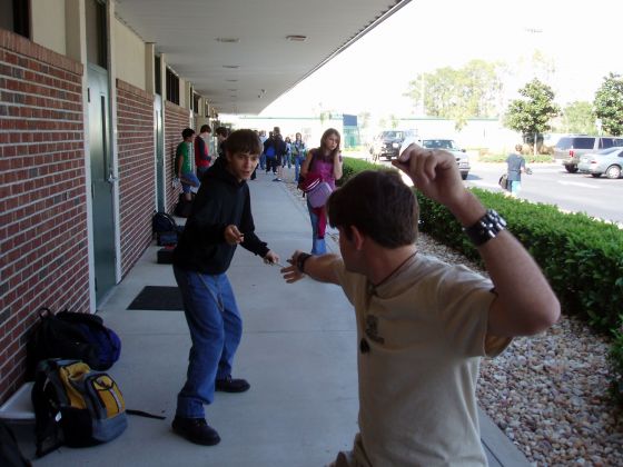 Pen wars
Nathan and Andrew have a pen sword fight after school
